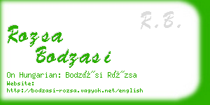 rozsa bodzasi business card
